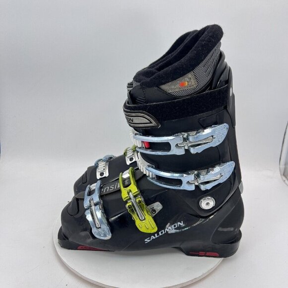 Salomon X Wave 6.0 SensiFit Size 27/27.5 Black Buckle Strap Winter Ski Boot - Picture 1 of 14